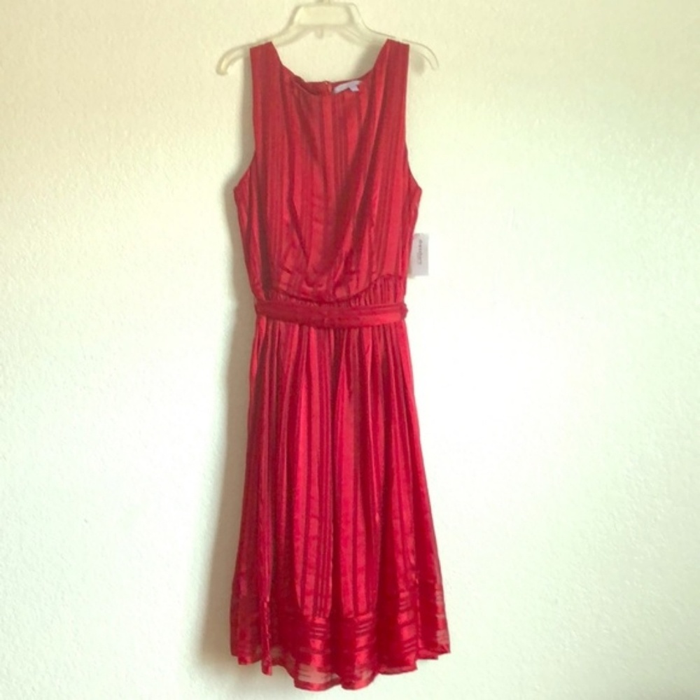 NWT LUXE BY CARMEN MARC VALVO Red Dress